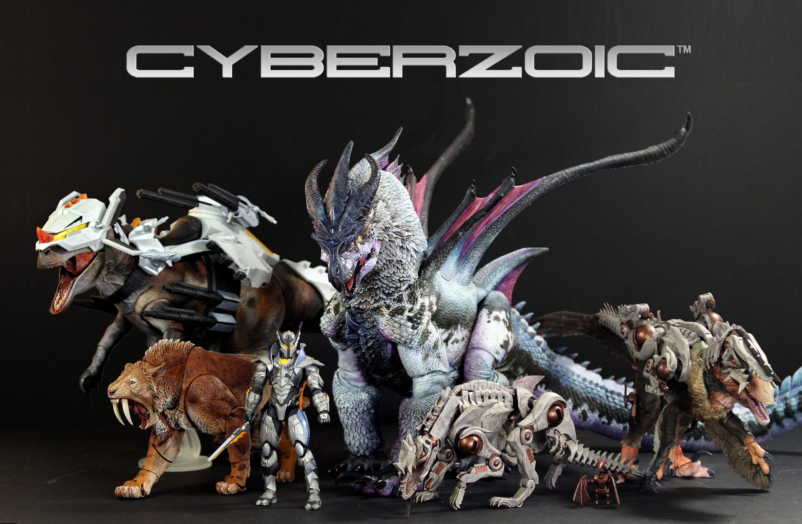 CYBERZOIC- Sci Fi Dinosaur and Dragon action figures